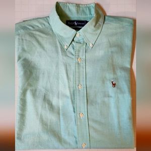 Ralph Lauren Button Up Shirt Size 2XL Men's 17-34 100% Cotton